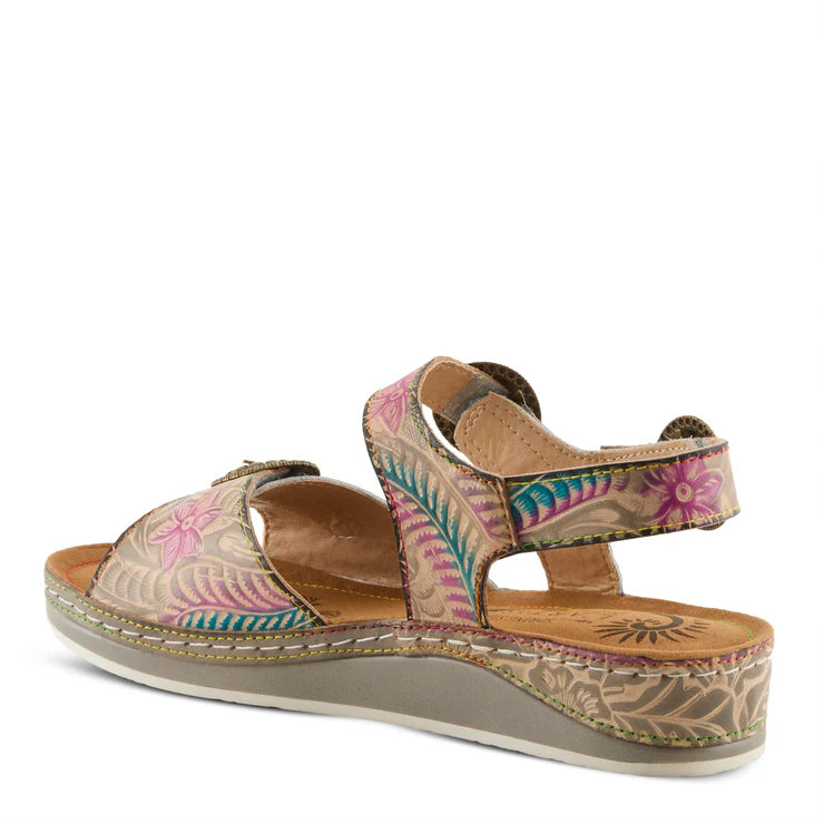 Spring Step Women's Offtrak Sandal in Grey Multi