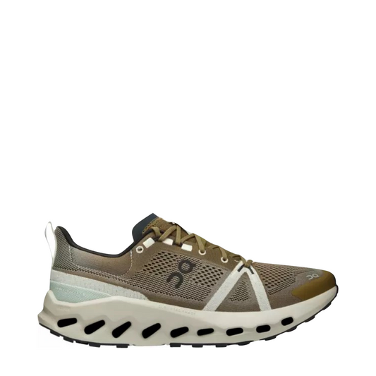 Side (right) view of On Cloudsurfer Trail Sneaker for men.
