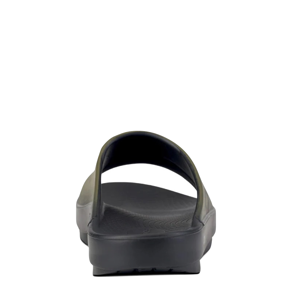 Back view of OOfos OOahh Sport Slide for women.