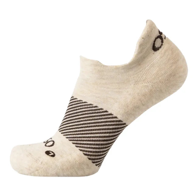 OS1st Merino Wool Wicked Comfort No Show Socks in Mushroom