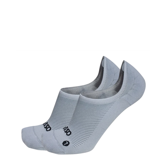 Side (left) view of OS1st Nekkid Comfort No Show Socks for women.