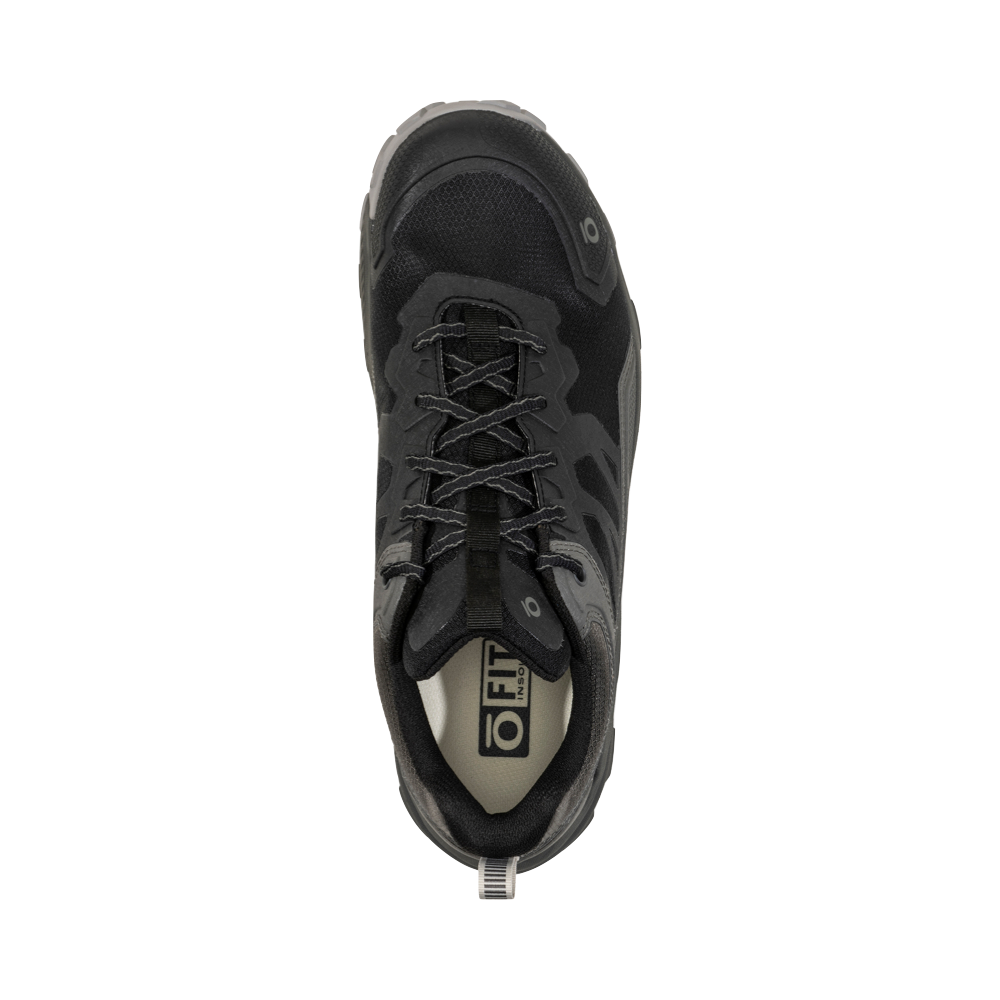 Top-down view of Oboz Katabatic Low Waterproof Hiker for men.