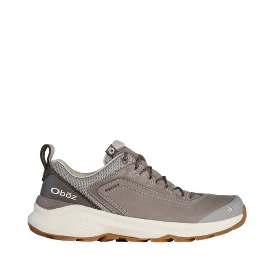 Side (right) view of Oboz Cottonwood Low Waterproof Hiking Sneaker for women.