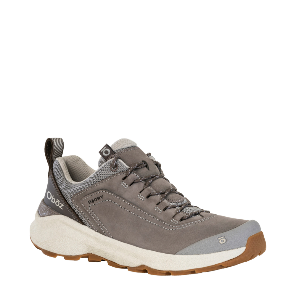 Toe view of Oboz Cottonwood Low Waterproof Hiking Sneaker for women.