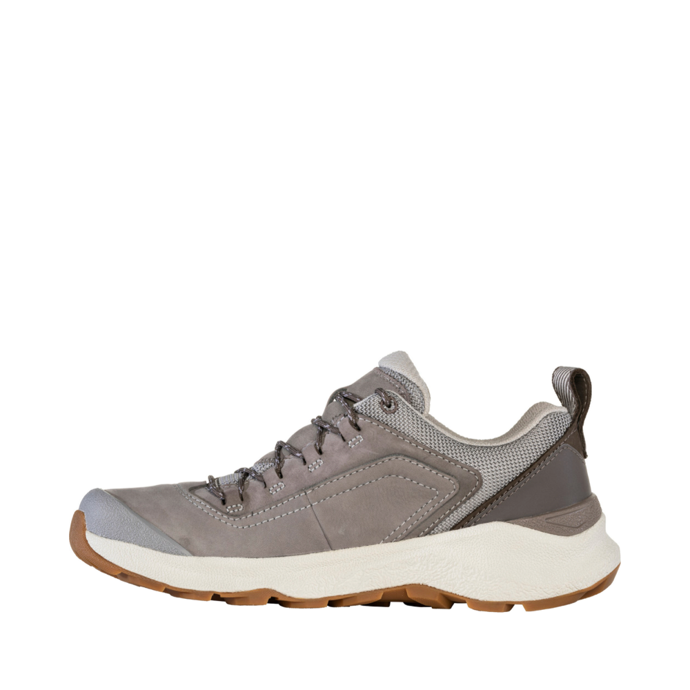 Side (left) view of Oboz Cottonwood Low Waterproof Hiking Sneaker for women.