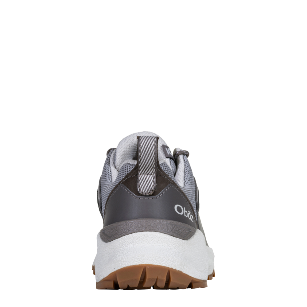 Back view of Oboz Cottonwood Low Waterproof Hiking Sneaker for women.