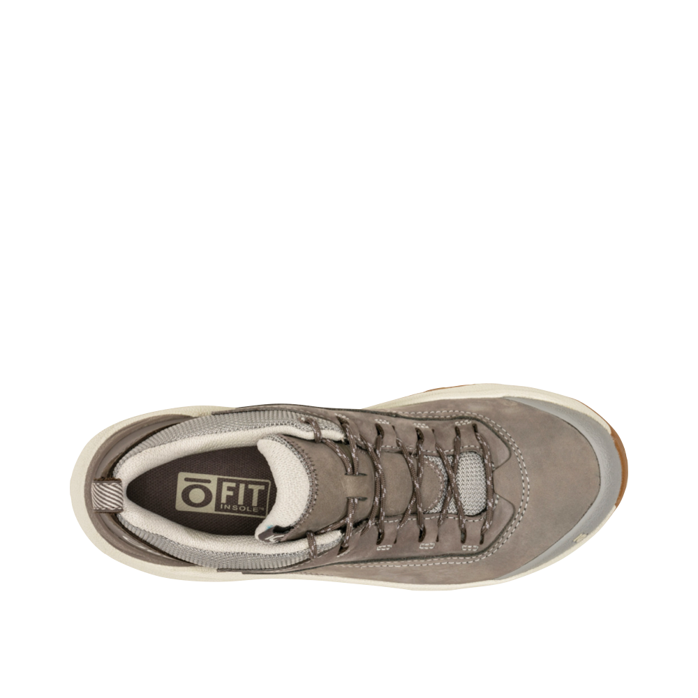 Top-down view of Oboz Cottonwood Low Waterproof Hiking Sneaker for women.