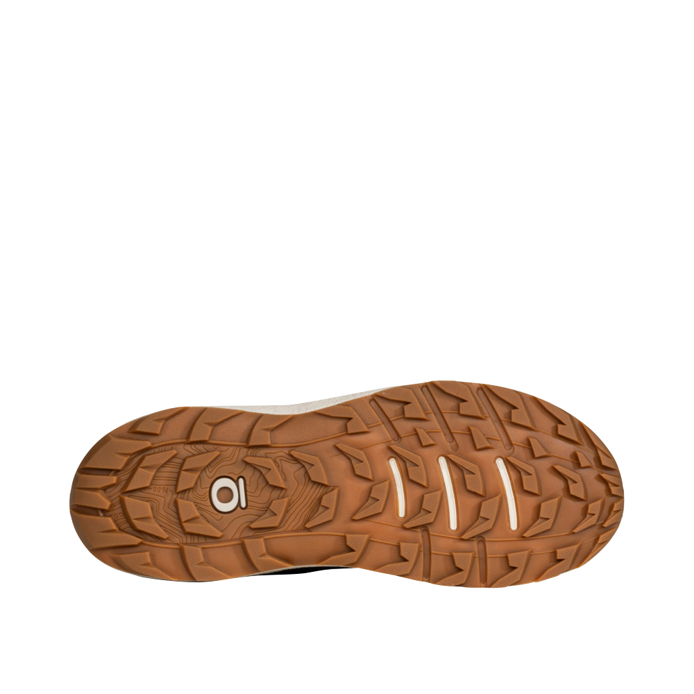Bottom view of Oboz Cottonwood Low Waterproof Hiking Sneaker for women.
