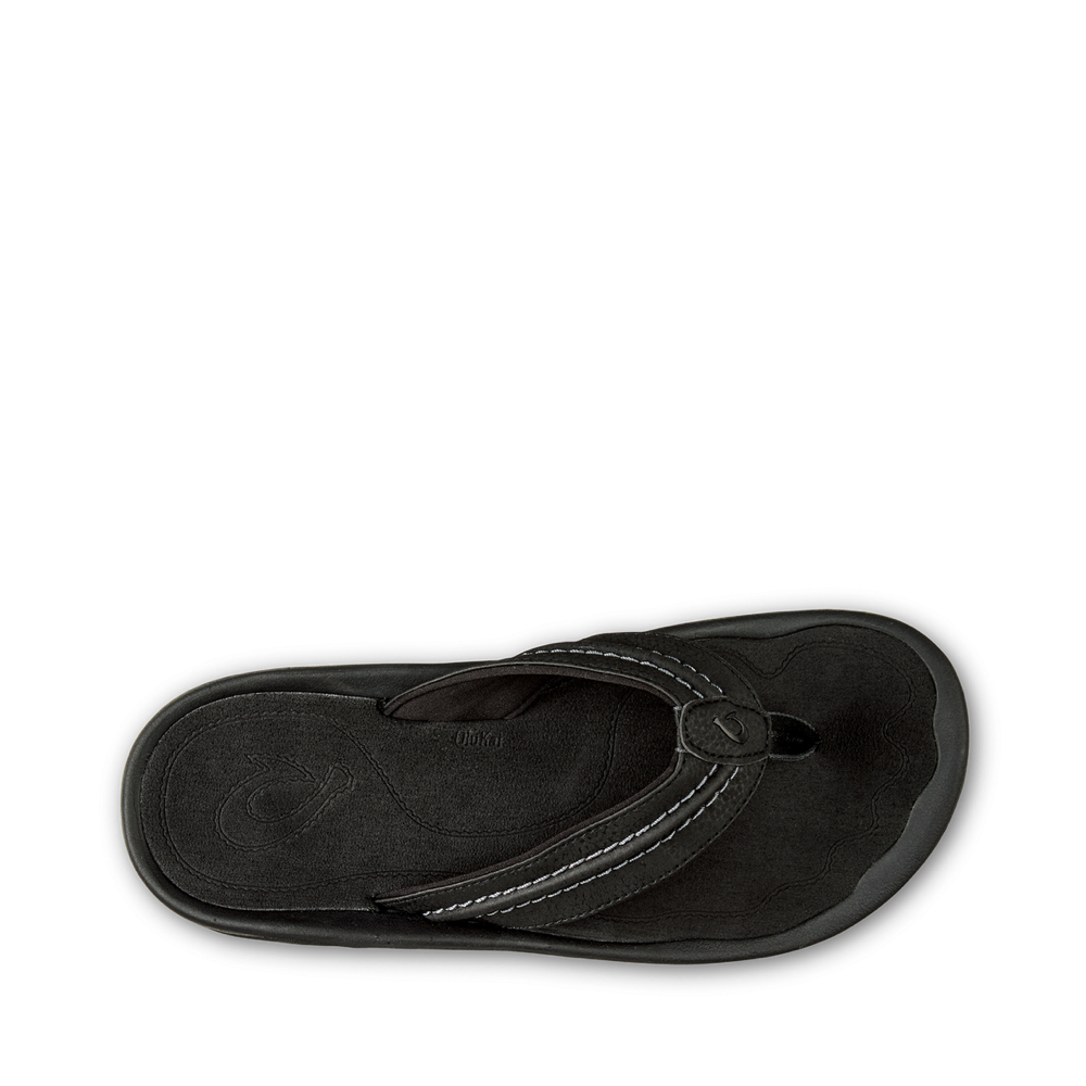 Top-down view of OluKai Hokua Thong Sandal.