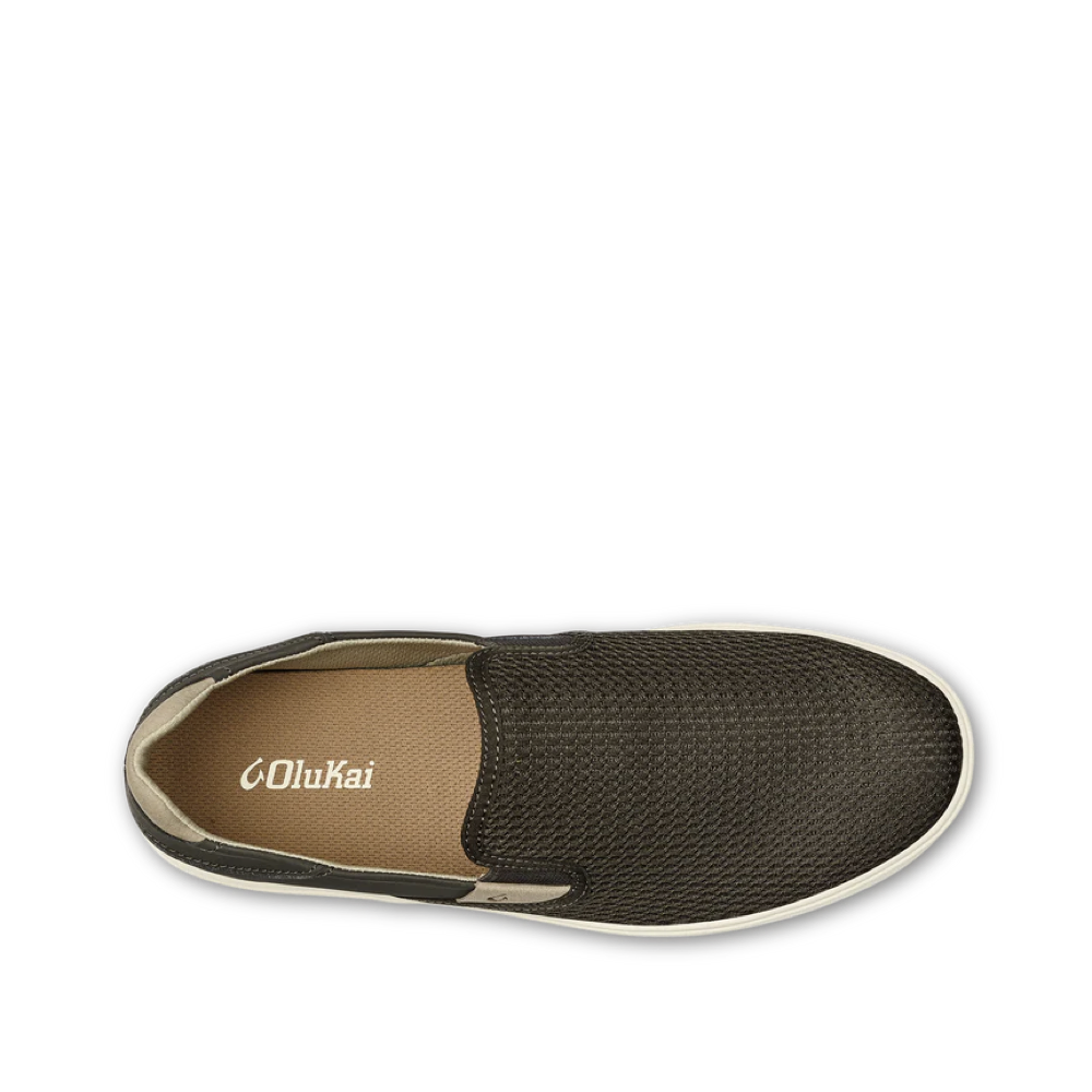 Top-down view of OluKai Lae'ahi Mesh Slip On for men.