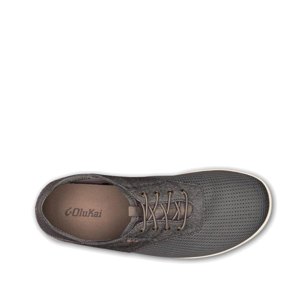 OluKai Men's Nohea Moku Mesh Slip On in Charcoal