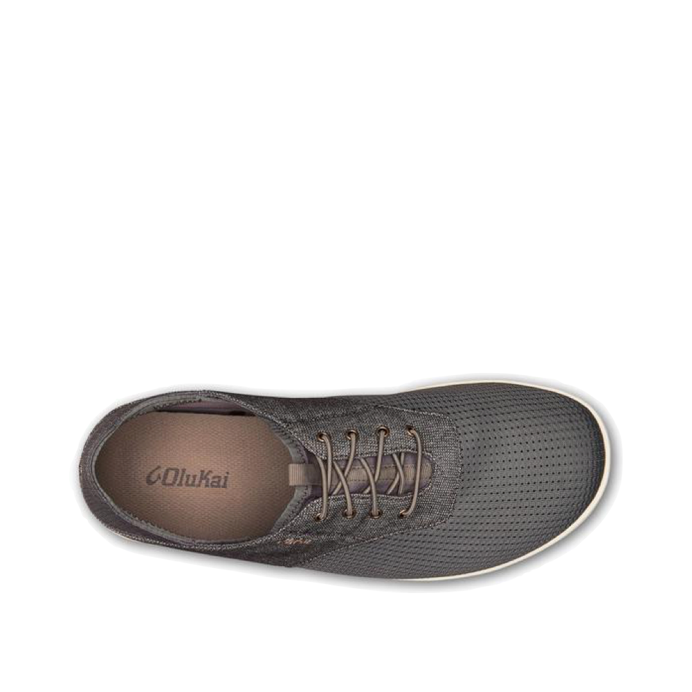 Top-down view of OluKai Nohea Moku Mesh Slip On for men.