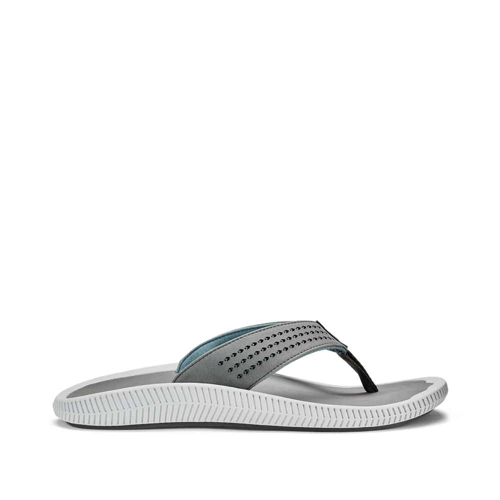 OluKai Men's Ulele Thong Flip Sandal in Stone