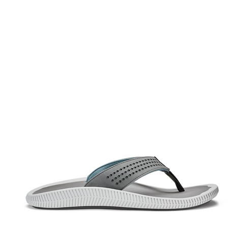 OluKai Men's Ulele Thong Flip Sandal in Stone