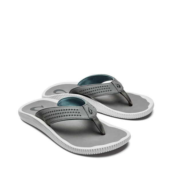 OluKai Men's Ulele Thong Flip Sandal in Stone