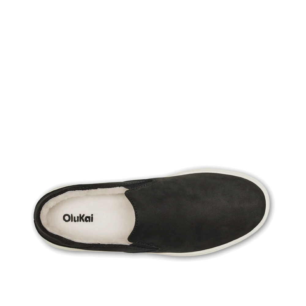 Top-down view of OluKai Pehuea Cozy Sneaker for women.