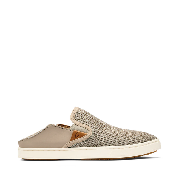 OluKai Women's Pehuea Pa‘i Slip On Mesh Sneaker in Silt Beige