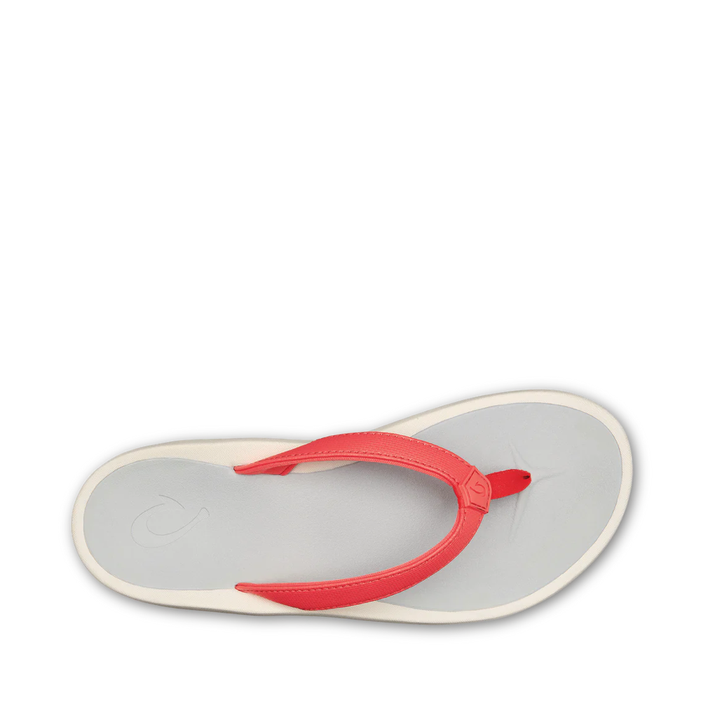 OluKai Women's Pī‘oe Flip Sandal (Hot Coral)