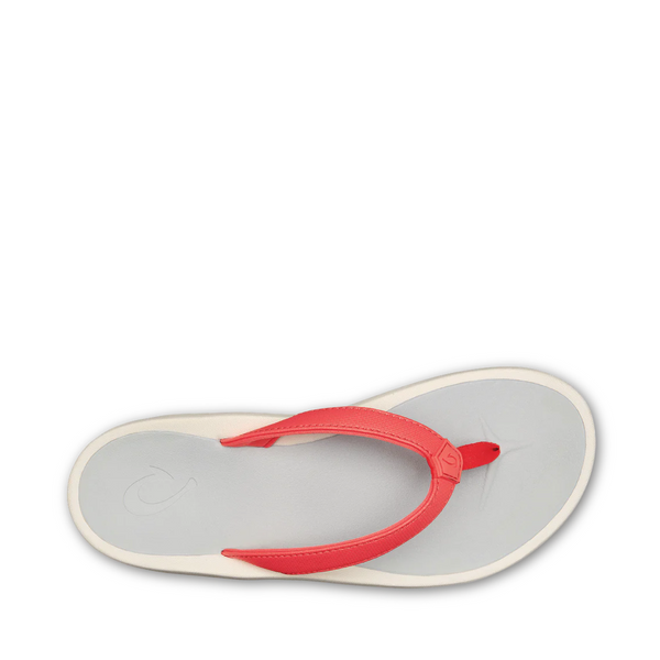 OluKai Women's Pī‘oe Flip Sandal (Hot Coral or Lanai Breeze Teal)