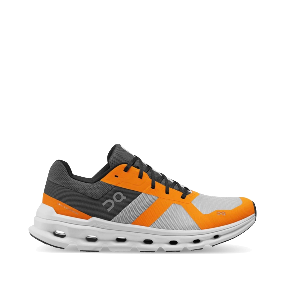 On Men's Cloudrunner Sneaker in Frost/Tumeric