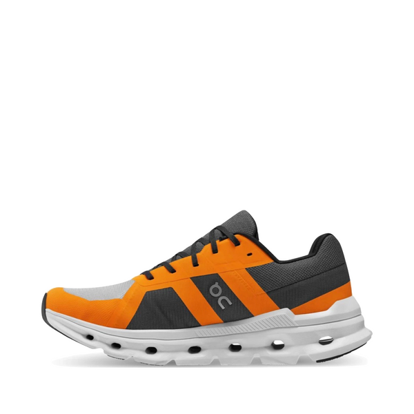 On Men's Cloudrunner Sneaker in Frost/Tumeric