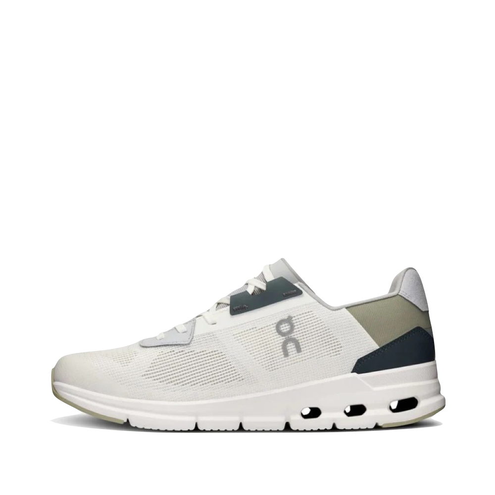 On Men's Cloudrift Running Sneaker (Undyed White/Flame)