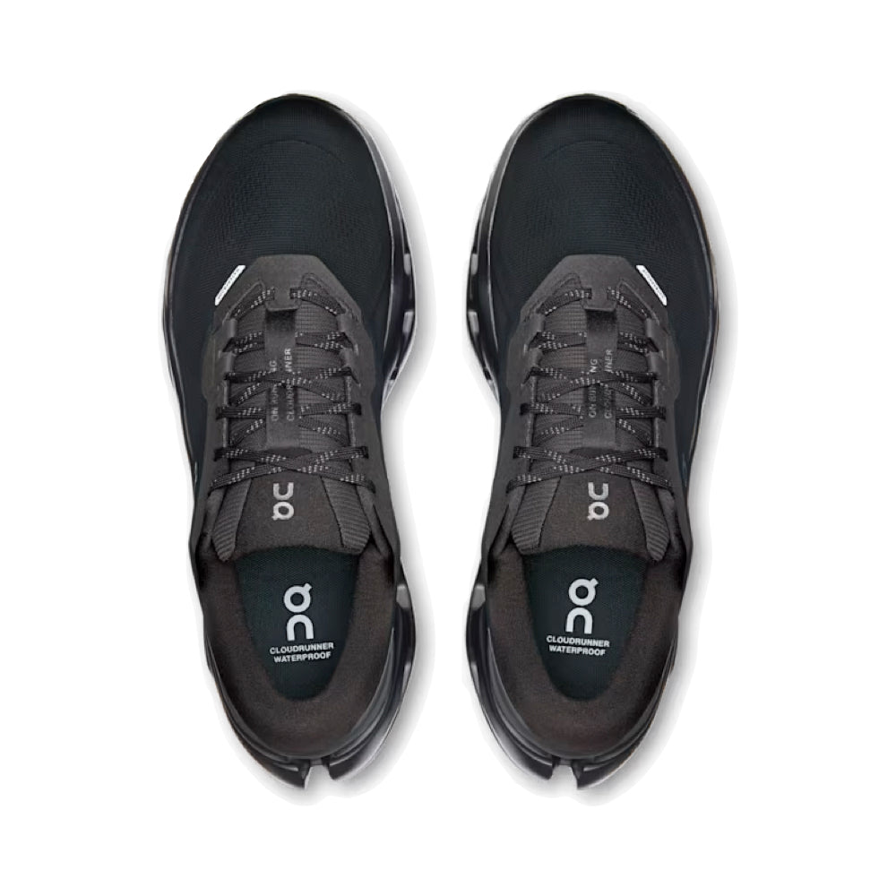 Top-down view of On Cloudrunner 3 Waterproof Sneaker for men.