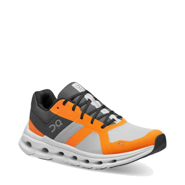 On Men's Cloudrunner Sneaker in Frost/Tumeric