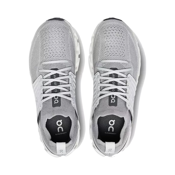 On Men's Cloudswift 3 Sneaker in Alloy/Glacier