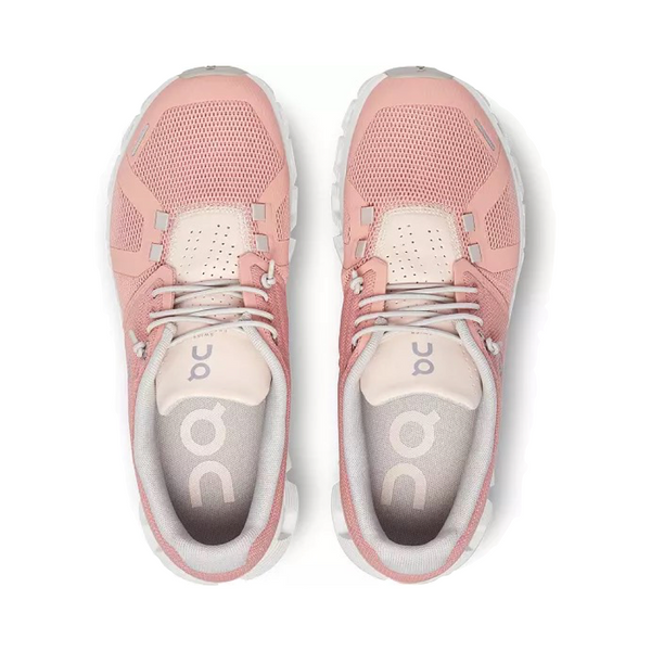 On Women's Cloud 5 Sneaker in Rose/Shell