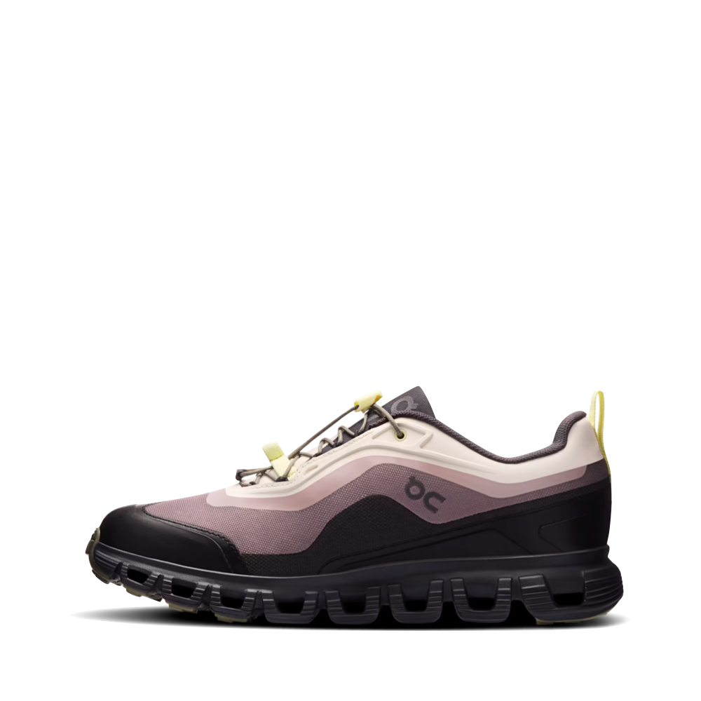 Side (left) view of On Cloud 6 Geo Waterproof for women.