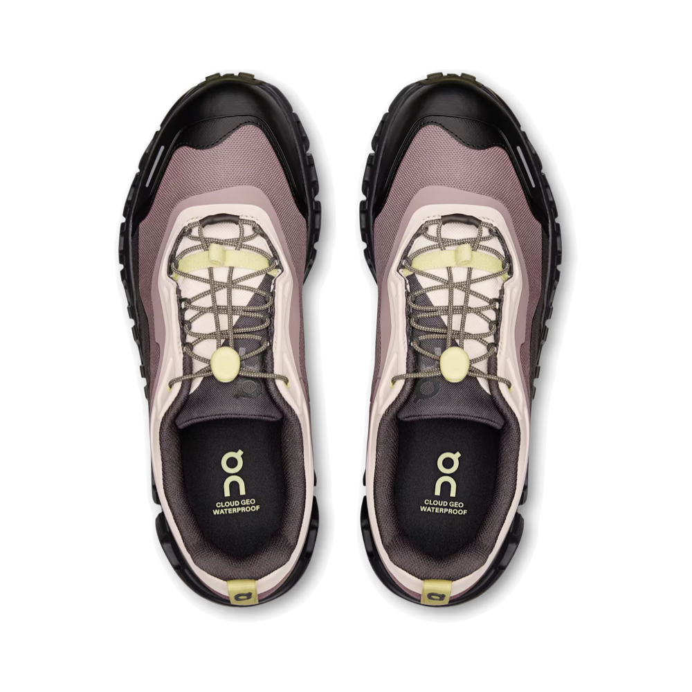 Top-down view of On Cloud 6 Geo Waterproof for women.