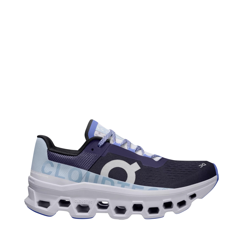 On Women's Cloudmonster Running Sneaker in Acai/Lavender