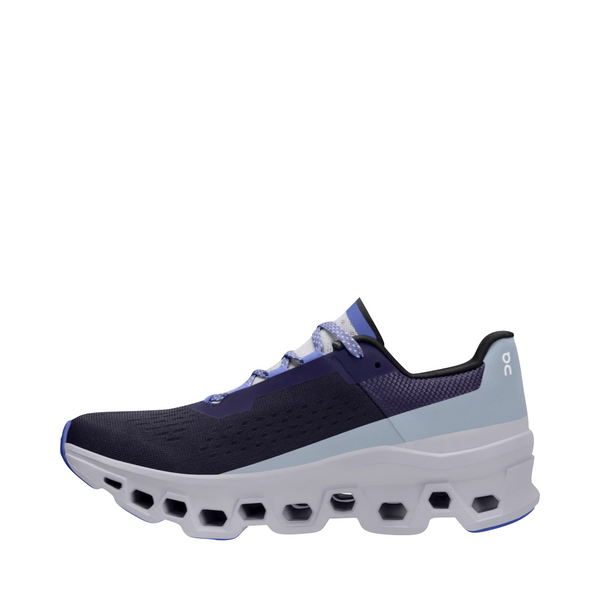 On Women's Cloudmonster Running Sneaker in Acai/Lavender