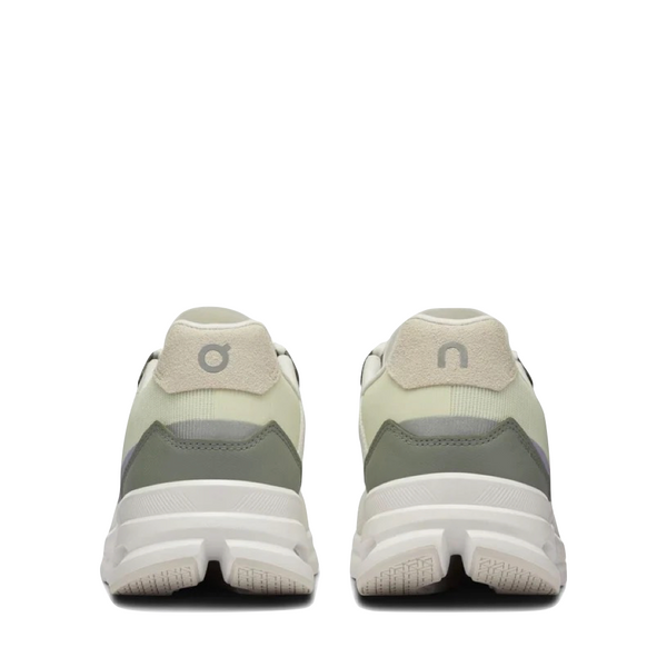 On Women's Cloudrift Running Sneaker in Undyed White/Wisteria