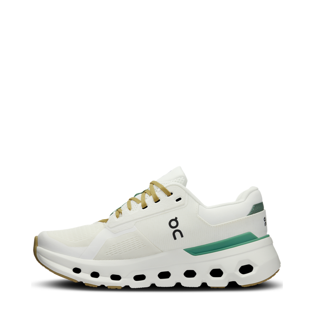 On Women's Cloudrunner 2 WIDE Width Sneaker (Undyed/Green