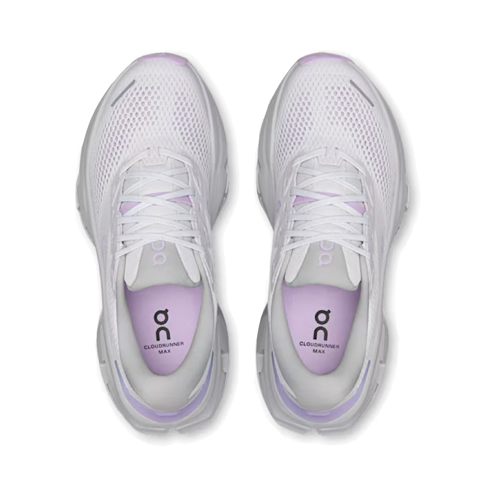 Top-down view of On Cloudrunner 3 Max Sneaker for women.