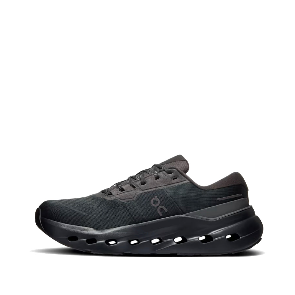 Side (left) view of On Cloudrunner 3 Waterproof Sneaker for women.