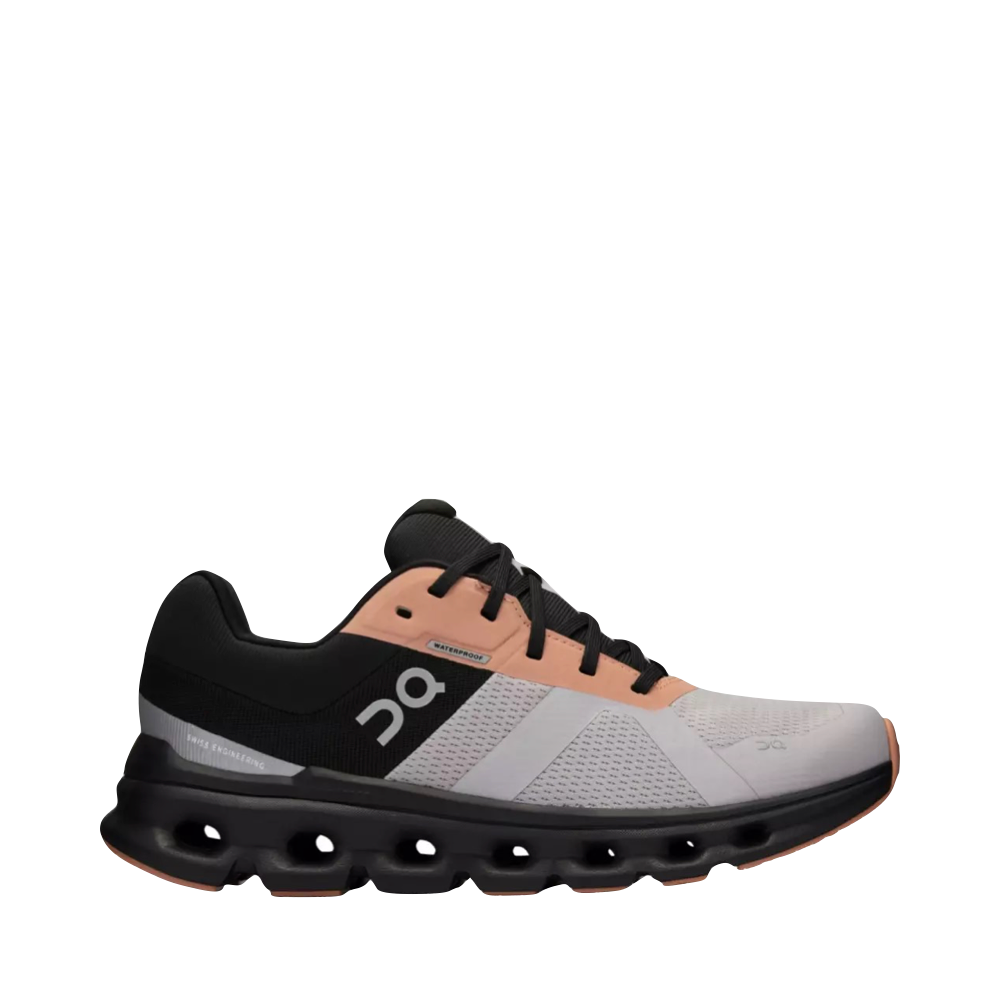 On Women's Cloudrunner Waterproof Sneaker in Fade/Black