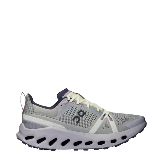 Side (right) view of On Cloudsurfer Trail Sneaker for women.