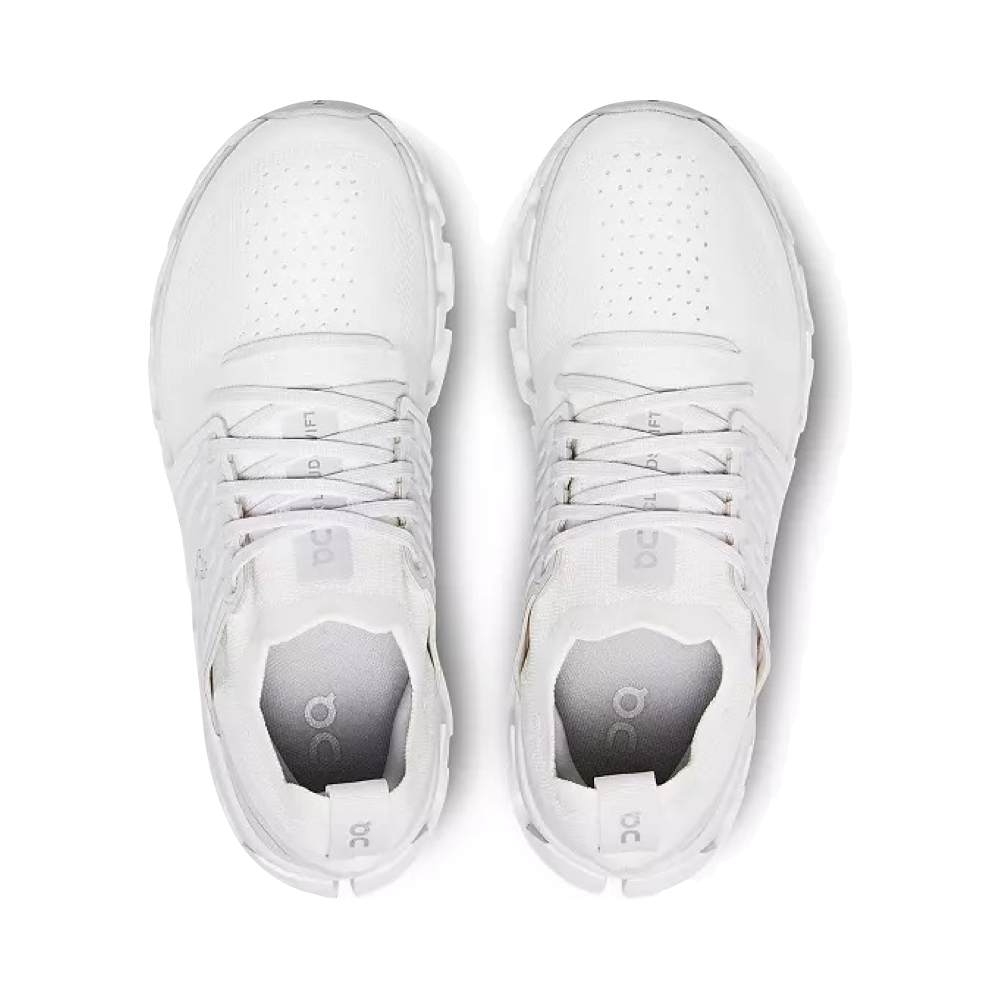 On Women's Cloudswift 3 Sneaker in White/Frost