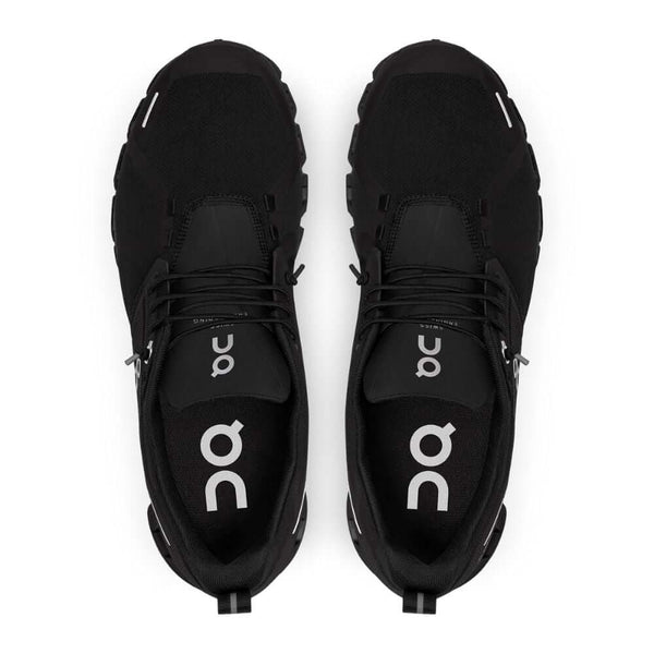 On Men's Cloud 5 Waterproof Sneaker in All Black