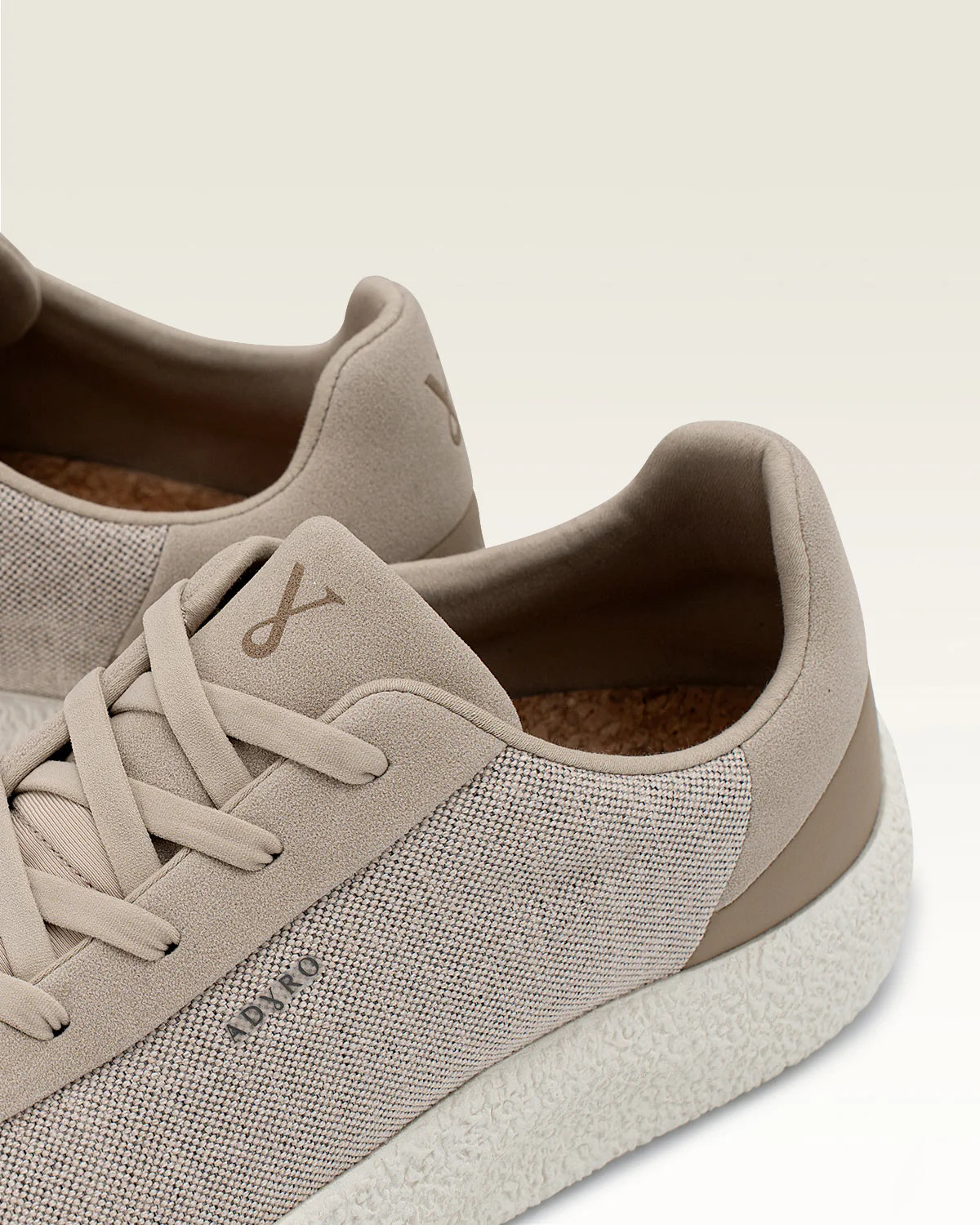 Adyro Men's Primo 2.0 Tie Sneaker in Sand Beige