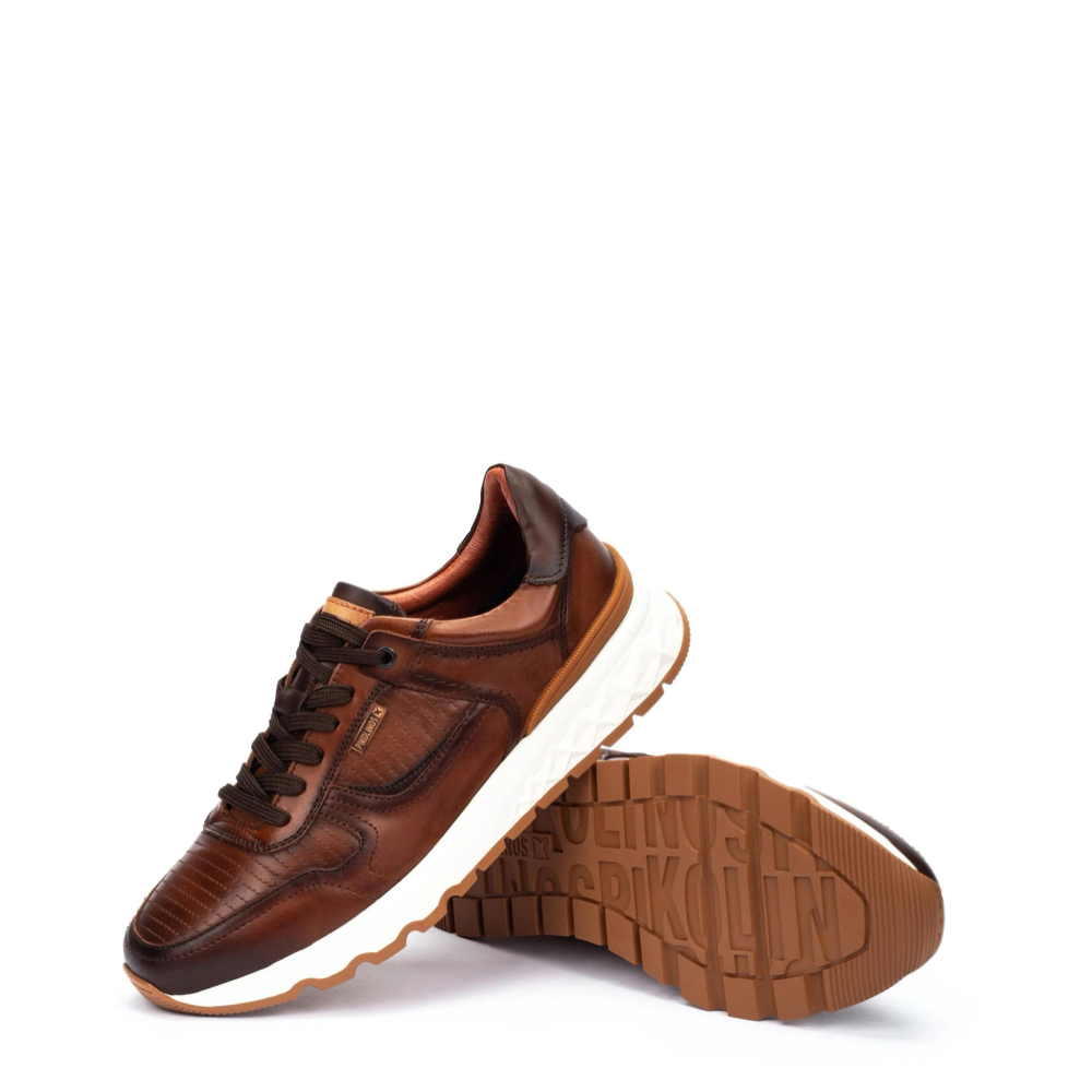 Side and bottom view of Pikolinos Aranda Lace Sneaker for men.
