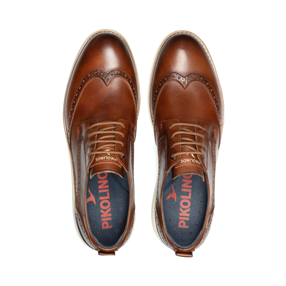 Top-down view of Pikolinos Manacor Wing Lace Show for men.