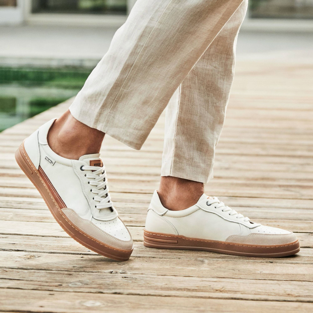 Model view of Pikolinos Xativa Lace Sneaker for men.