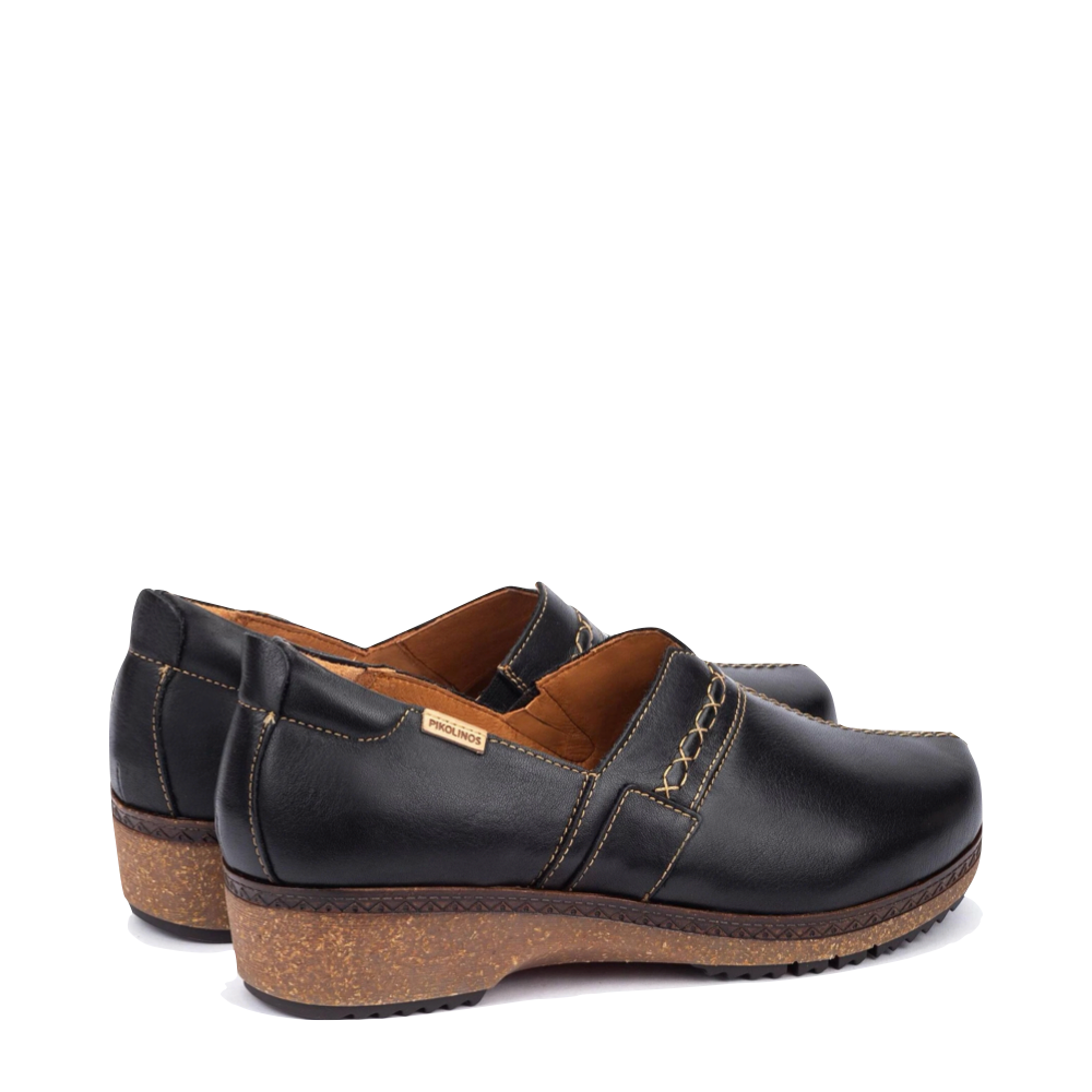 Heel view of Pikolinos Granada Clog for women.
