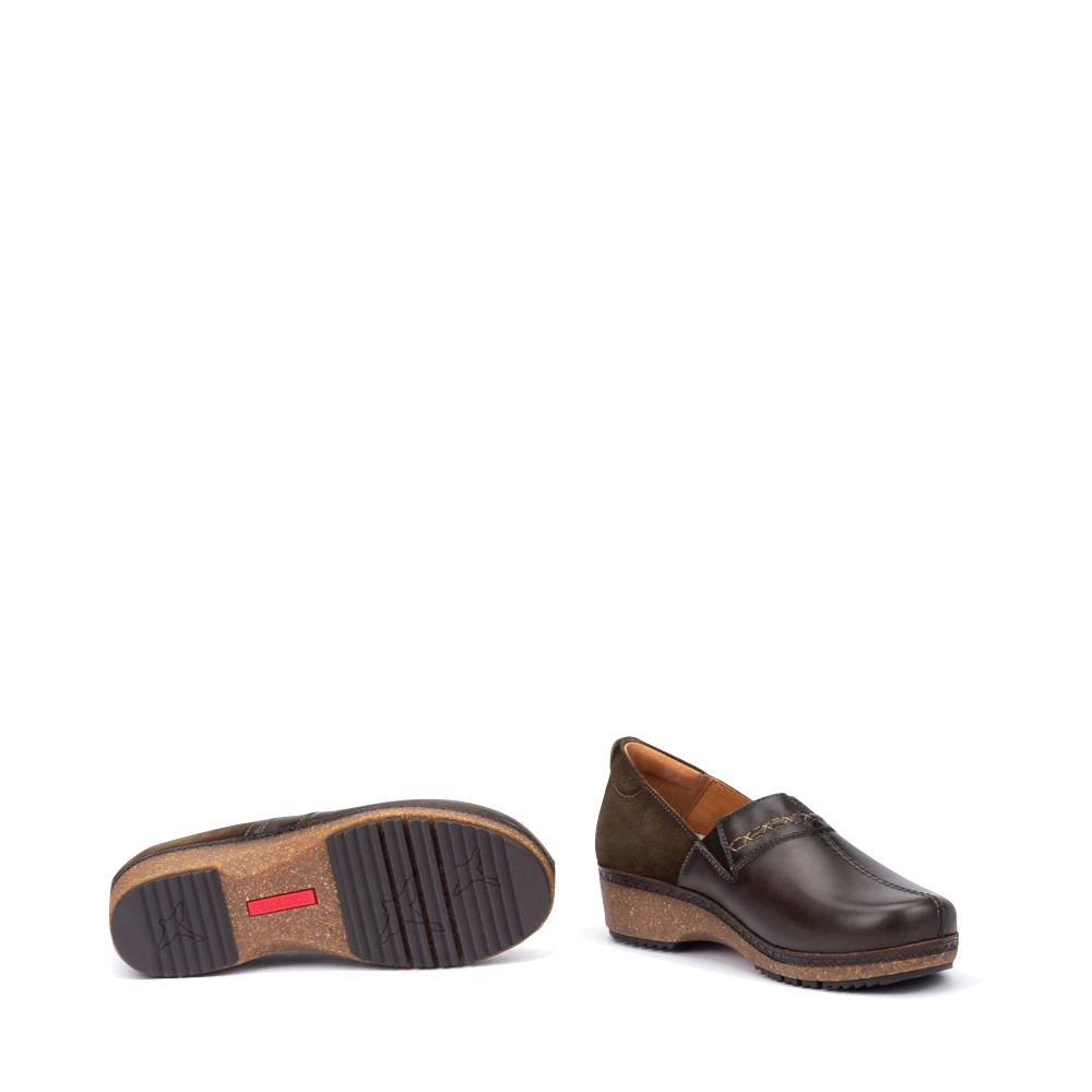 Bottom and Side view of Pikolinos Granada Clog for women.