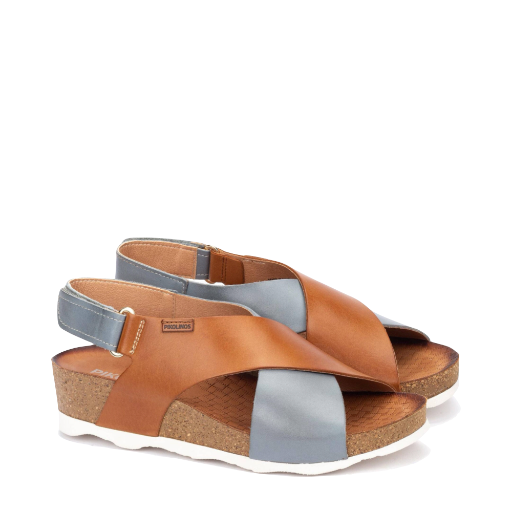 Toe view of Pikolinos Mahon Cross Strap Sandal for women.