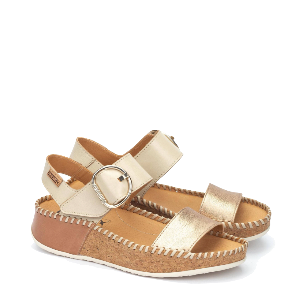 Toe view of Pikolinois Marina Sandal for women.
